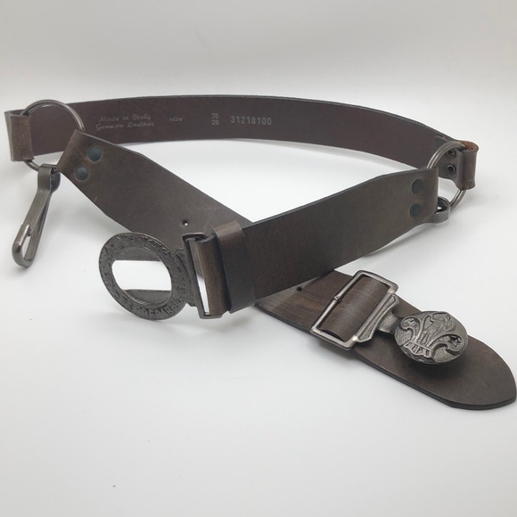 Be Prepared Genuine Leather Brown Belt Made in Italy. Conversation piece - Picture 1 of 15